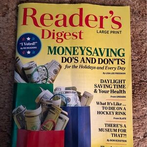 Reader's Digest Large Print Magazine NOVEMBER 2024 Vietnam Rescuer EUC